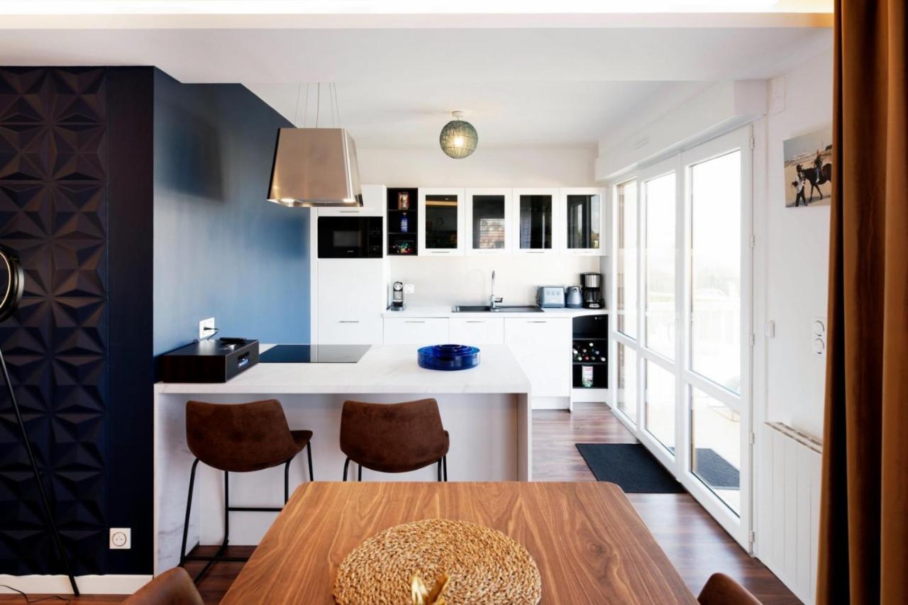 Le Luxe & Votre Vue Mer A Ouistreham Riva Bella Exterior foto