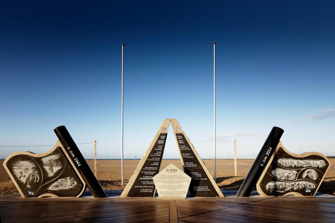 Le Luxe & Votre Vue Mer A Ouistreham Riva Bella Exterior foto