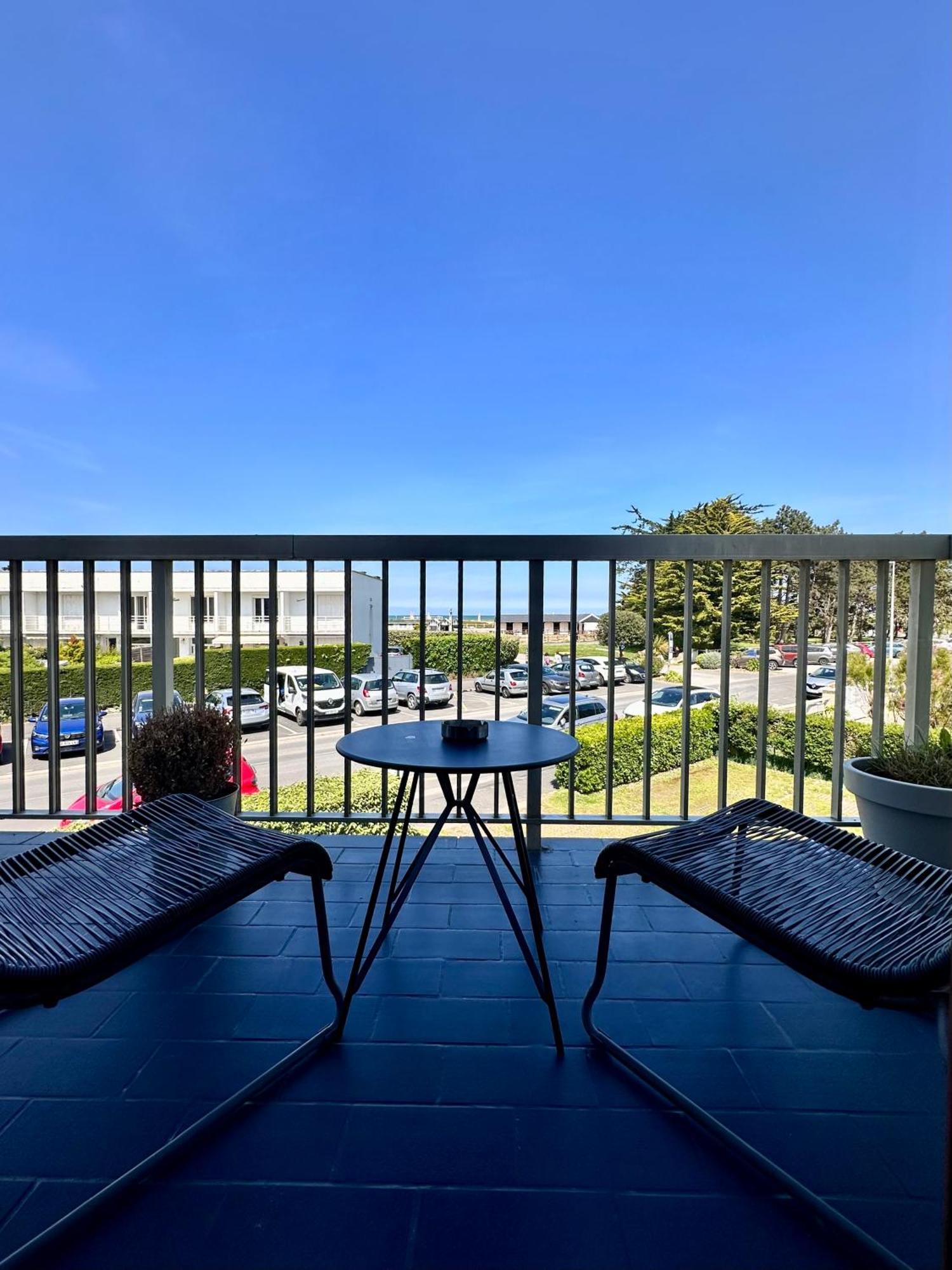Le Luxe & Votre Vue Mer A Ouistreham Riva Bella Exterior foto